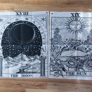 Black and White Tarot Tapestries